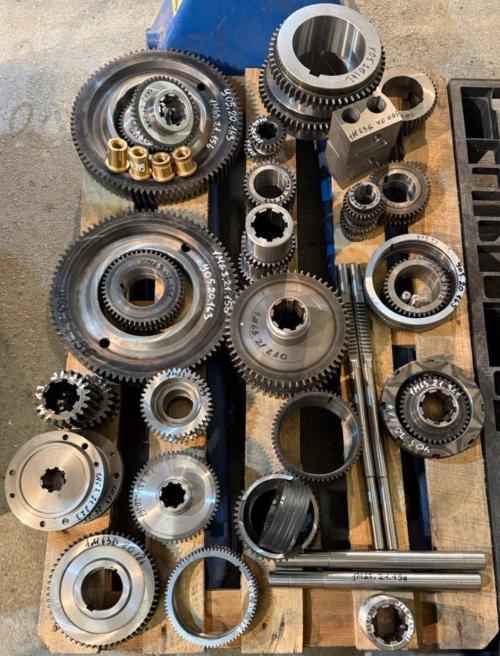 Комплект шестерен шпиндельной бабки 1м63